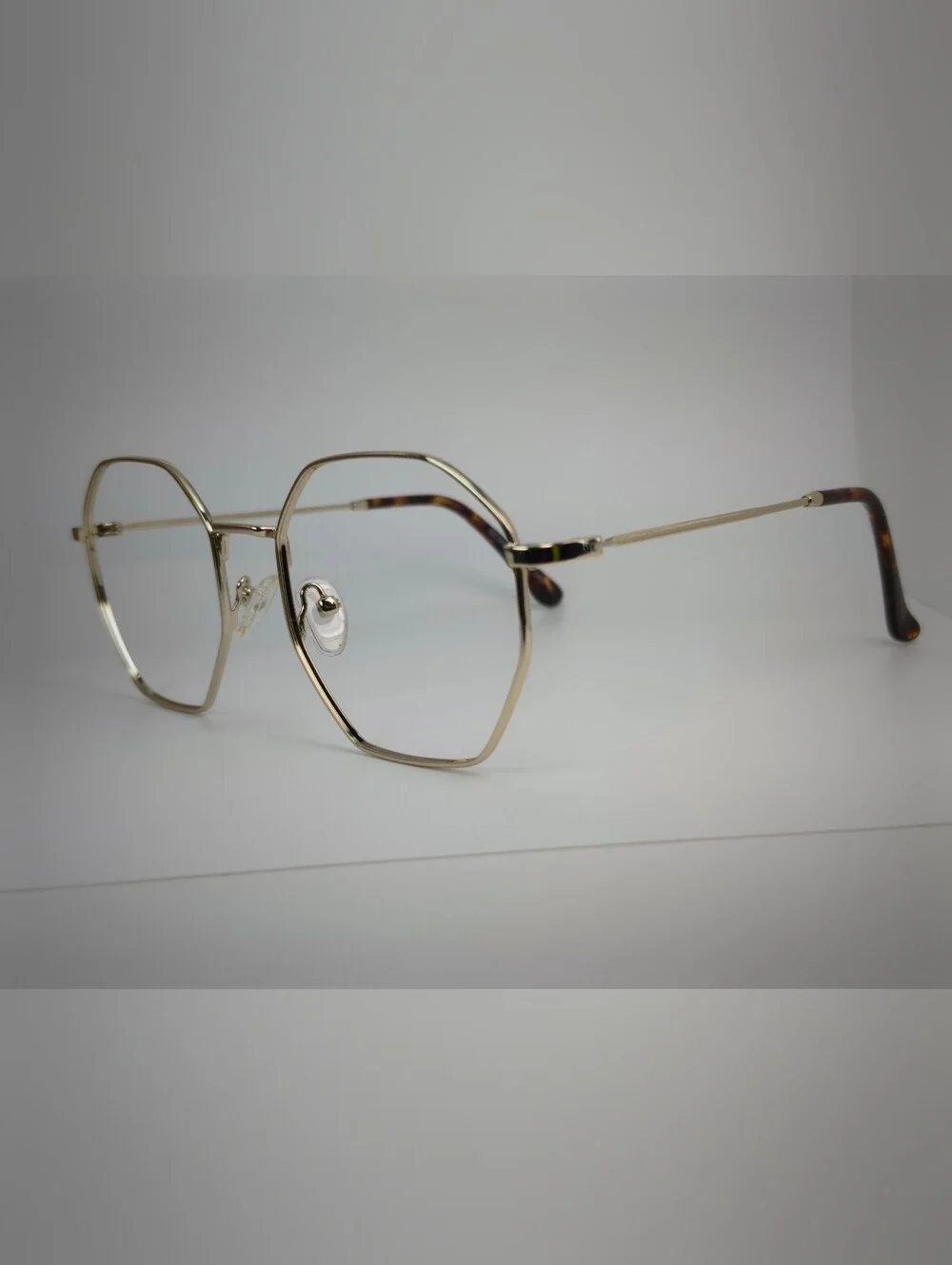 Octave. Gold Geometric Frame Women's Eyewear.